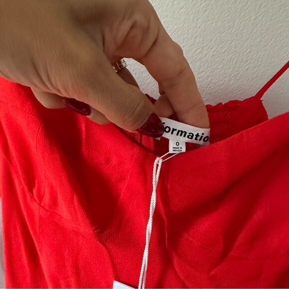 Reformation Juliette Dress in Tomato - Picture 6 of 8